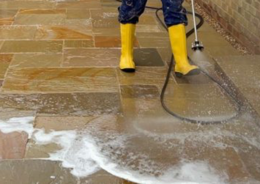 Aquapro Exterior Cleaning Image for The Importance Of Soft Washing Driveways And Patios -  Soffits & Guttering Cleaning,  Fascias,  Wall Cleaning,  Driveway Cleaning,  jet washing,  Render Cleaning,  Patio Cleaning, Gutter Cleaning in Guildford